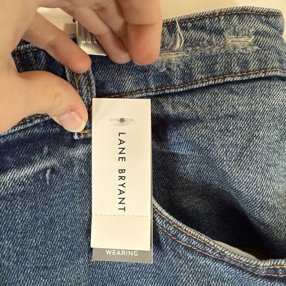 New Lane Bryant Authentic Straight Ankle Jeans Women's 20 Medium Wash Midrise - Picture 5 of 12